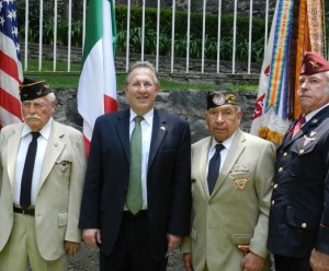 Sgto. 2/o. Int. Ret. Ernesto Martínez Trujillo, Embajador de los EUA Anthony Wayne, Sgto. 1/o. Arm. Ret. Fortino González Gudiño, Fermín Romano y Septiem.